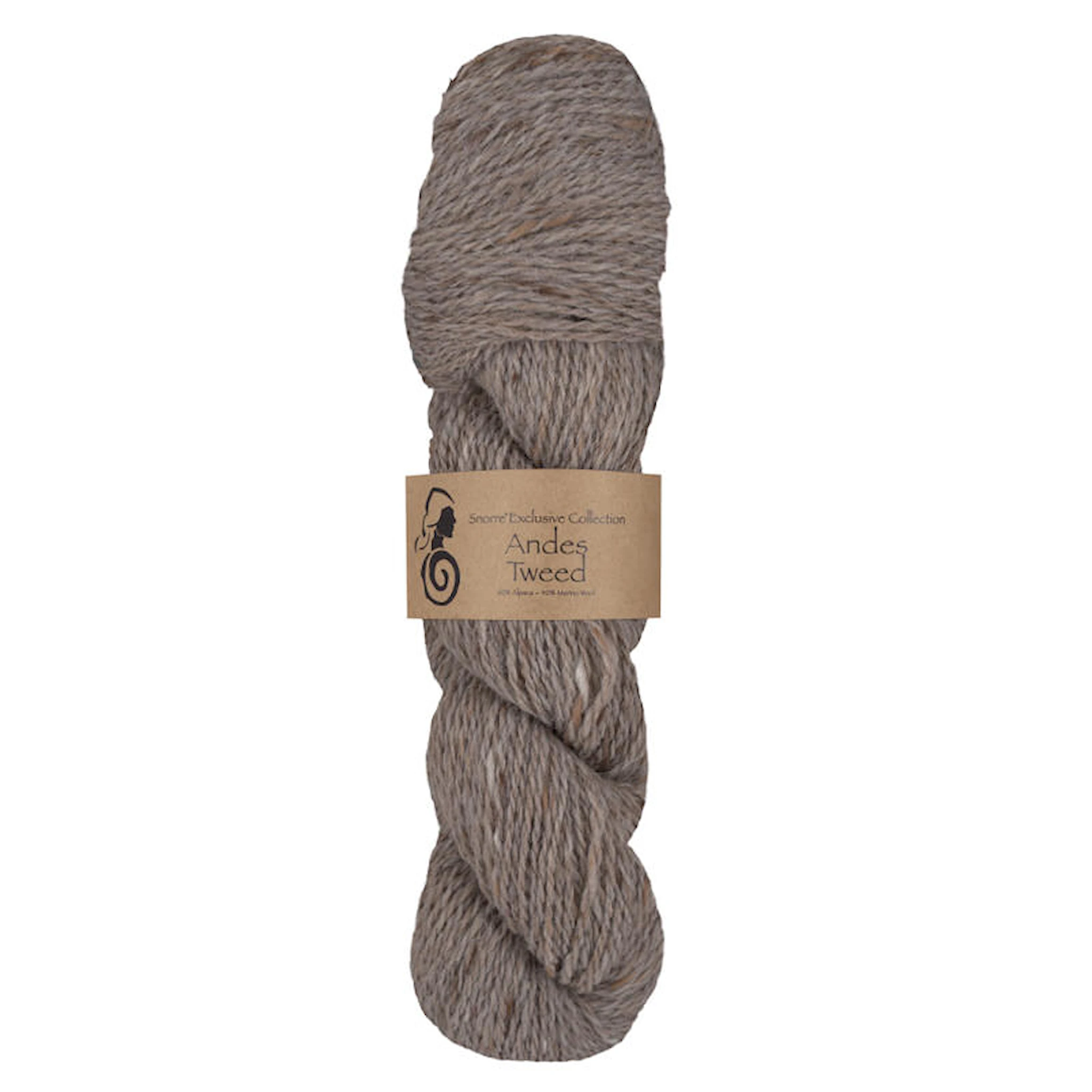 Produktbild för Andes Tweed Alpacka, ull 50 gr Beige 207, Viking Snorre