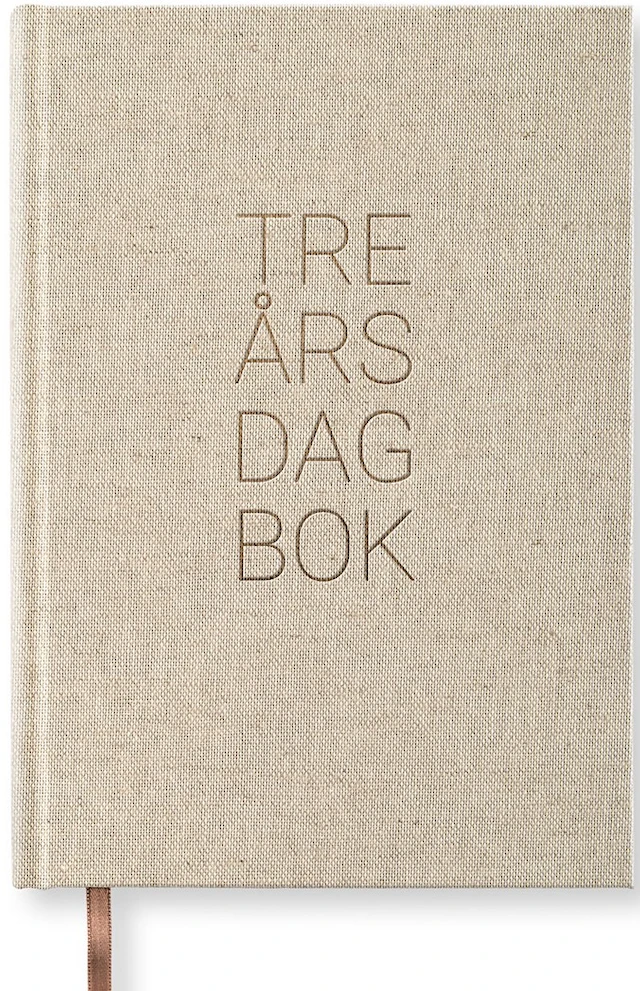 3-Års Dagbok A5 Rough Linen Paperstyle