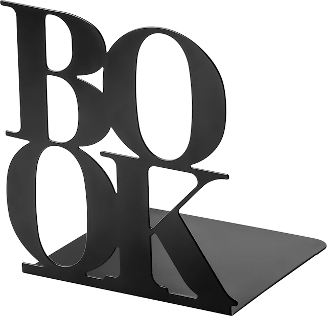 Bokstöd Book 2-pack Svart Burde