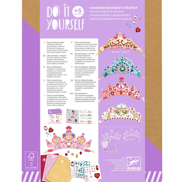 Produktbild 2 för Do It Yourself - Prinsesskrona, Djeco