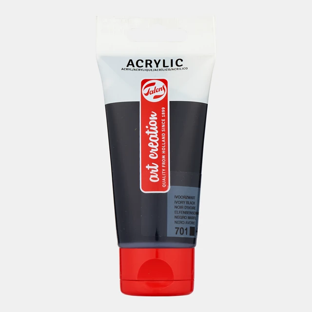 Akrylfärg 75 ml Ivory Black Talens Art Creation