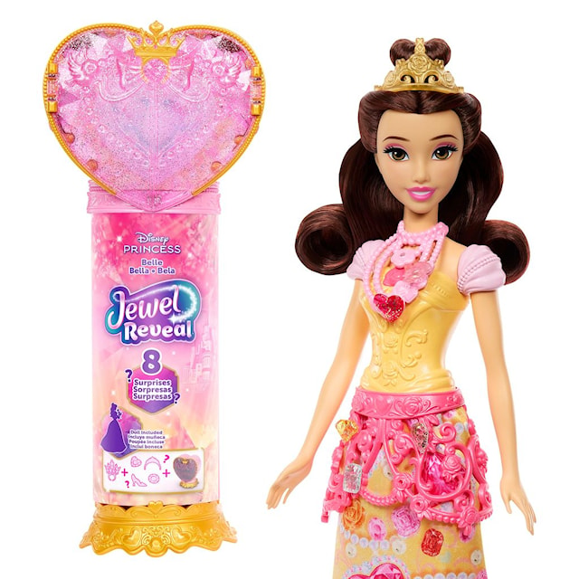 Produktbild 2 för Belle Jewel Reveal Modedocka Disney Princess