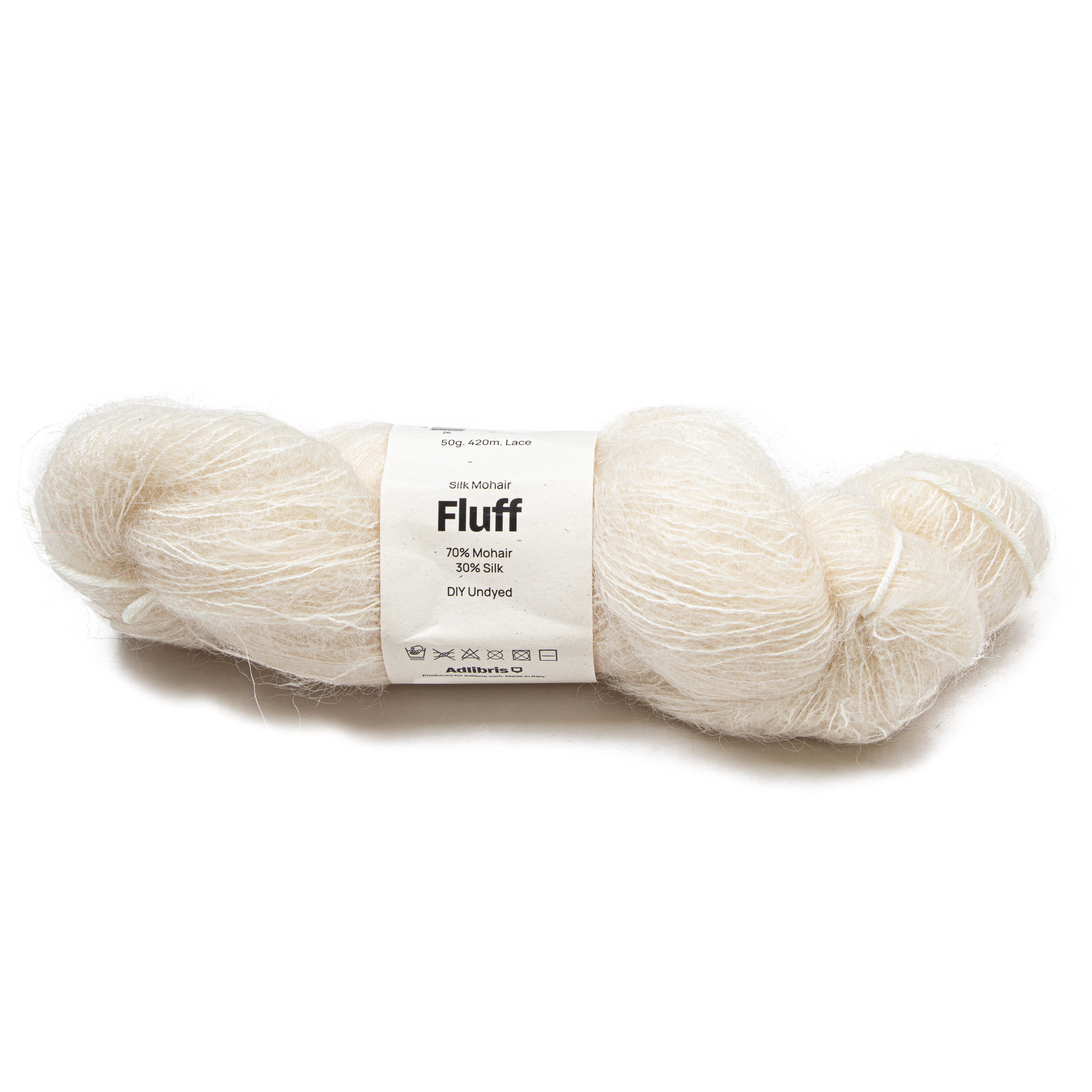 Silk Mohair Fluff 50 gr DIY Undyed A732 Adlibris