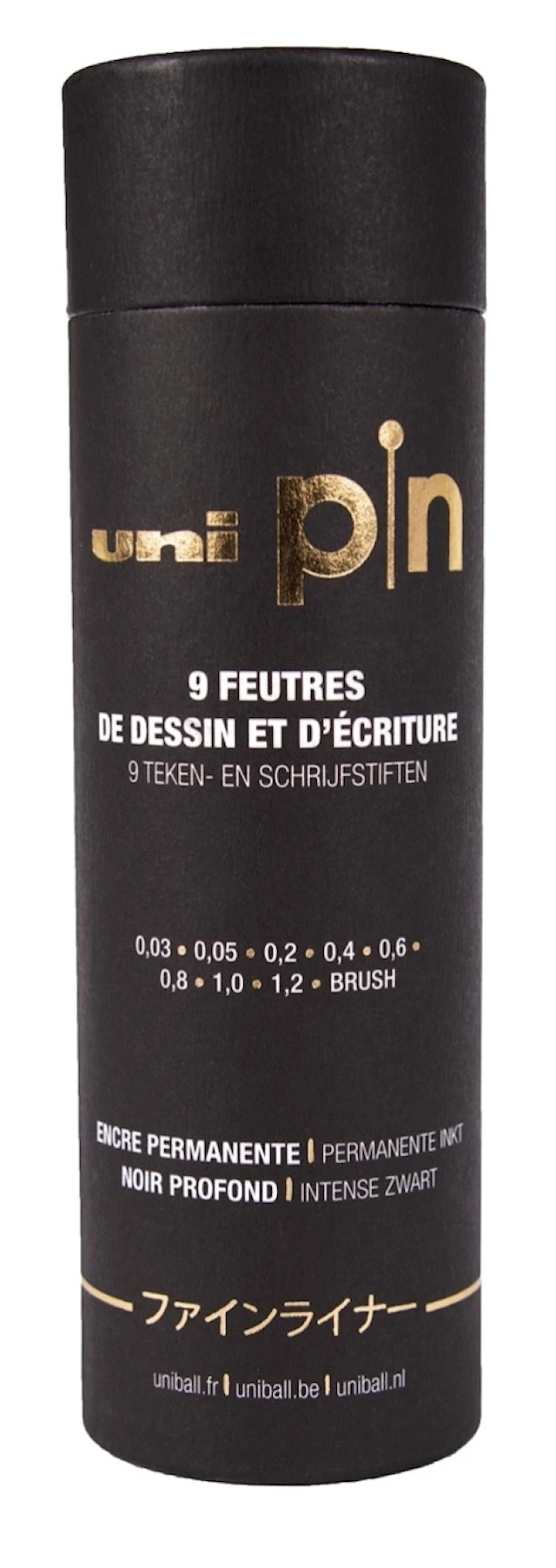 Fineliner Uni Pin - the Tube 9-p, Uni-Ball