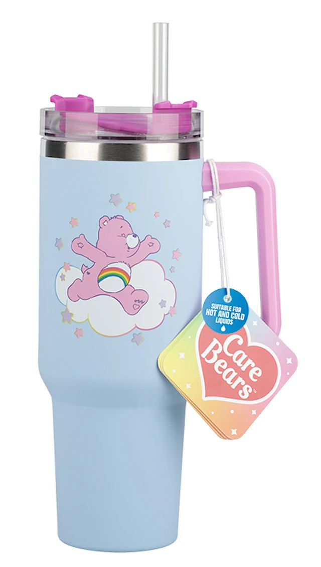 Care Bears 1200 ml Isolerad Mugg med Sugrör, Paladone