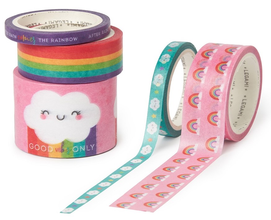 Washitejp Rainbow 5-pack Tape by Tape Legami