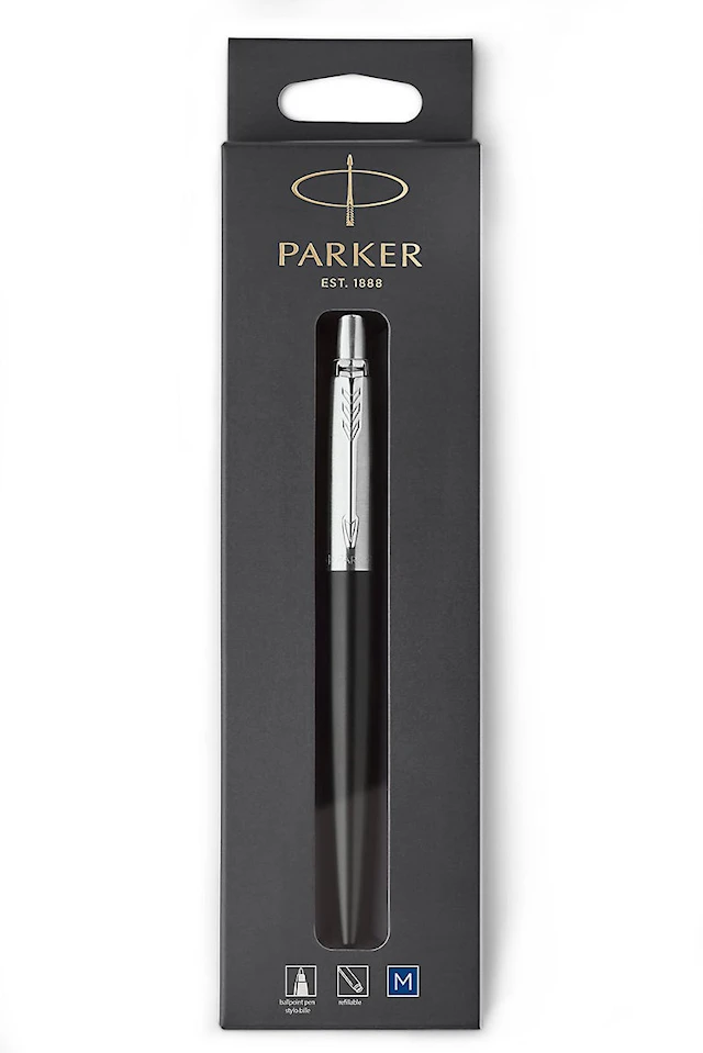 Parker Jotter -kuulakärkikynä musta, CT Medium, sininen muste