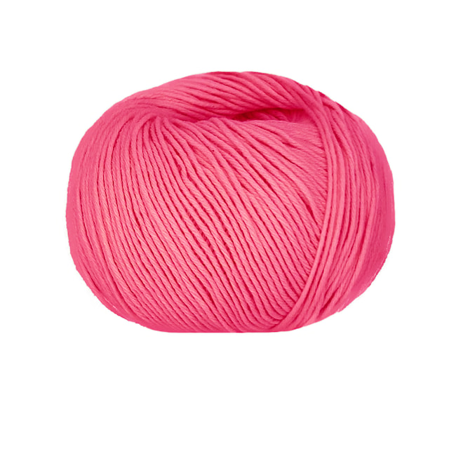 Cashcot organisk bomull och kashmir 50gr Fucsia 283 Lana Gatto