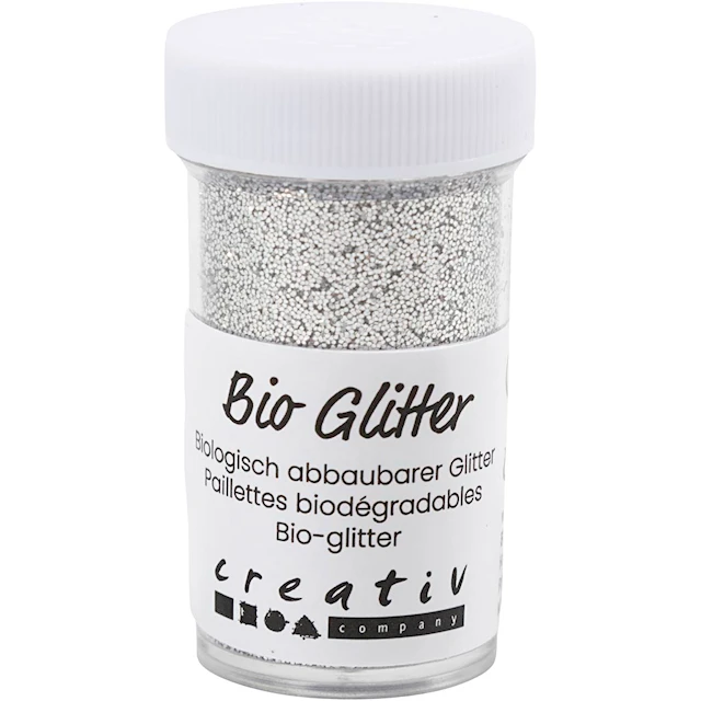 Bio kimalle, hopea, 27 ml, 15 g/ 1 tb