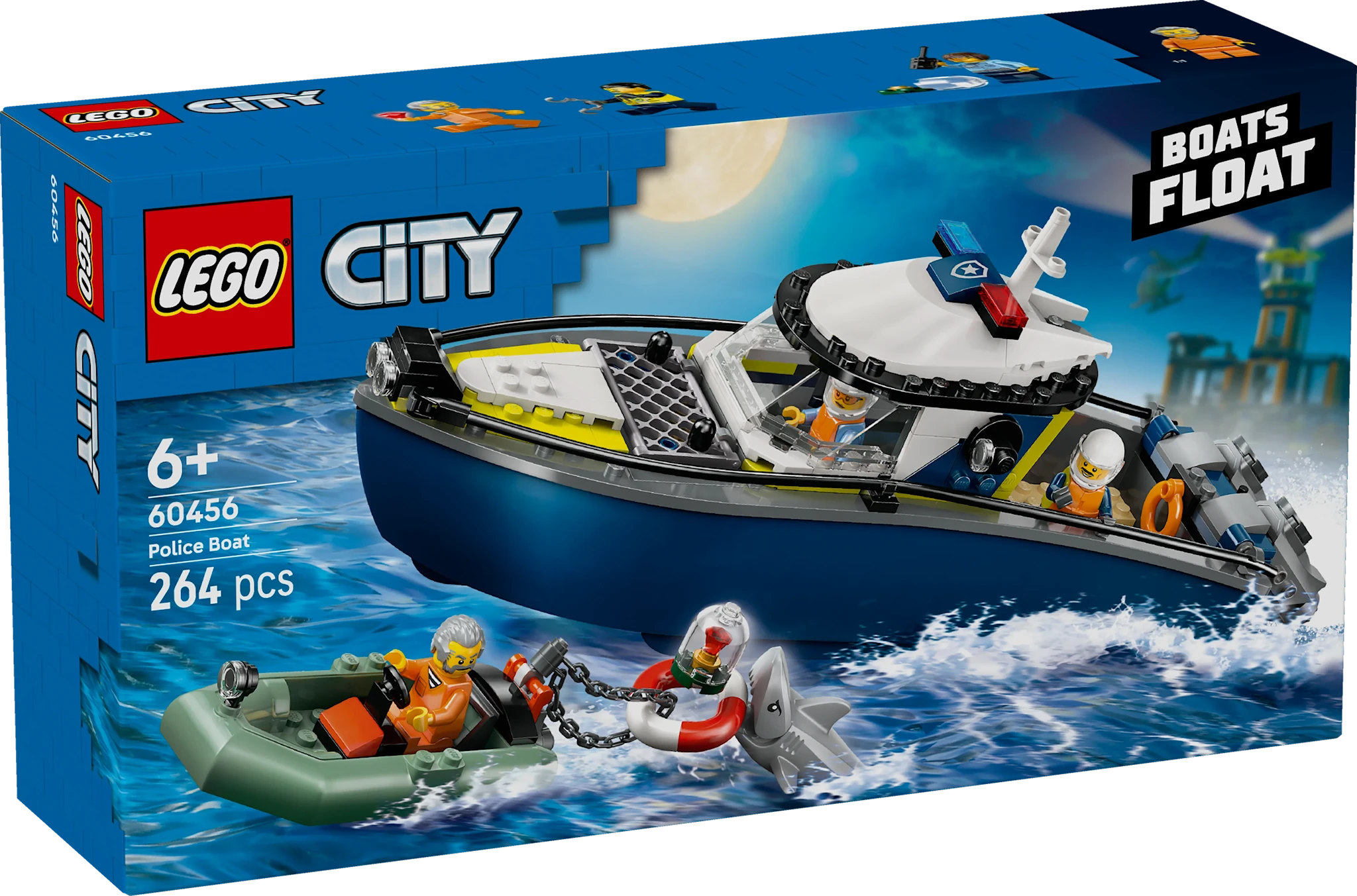 Tuotekuva ille Takaa-ajo poliisiveneellä LEGO® City (60456)
