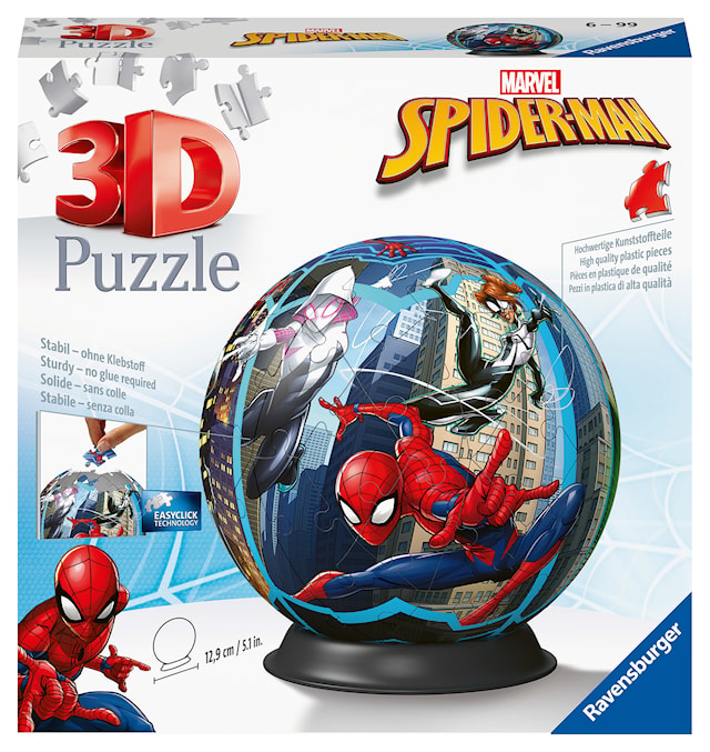 Produktbild 1 för Pussel Spider-Man 3D Ball 72 bitar, Ravensburger