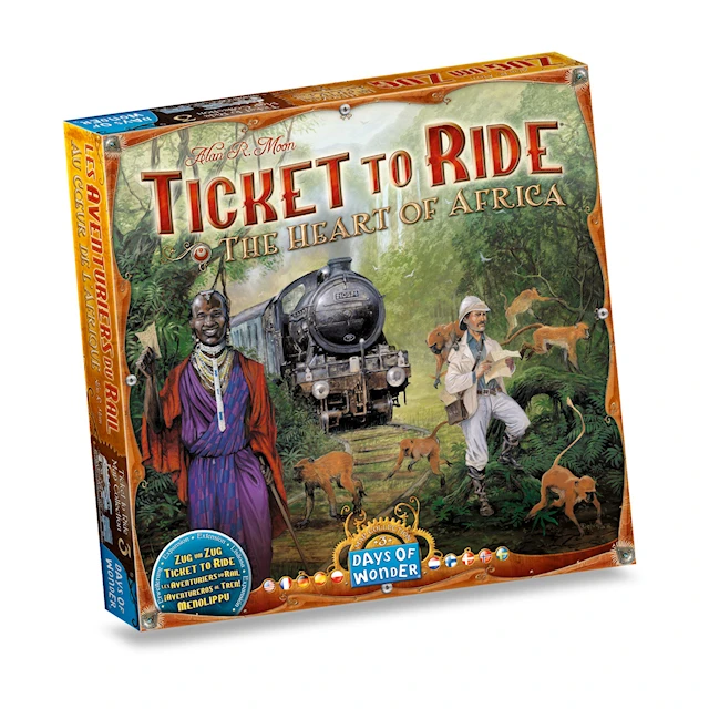 Ticket To Ride: The Heart Of Africa (Expansion) (SE/FI/NO/DK/EN)