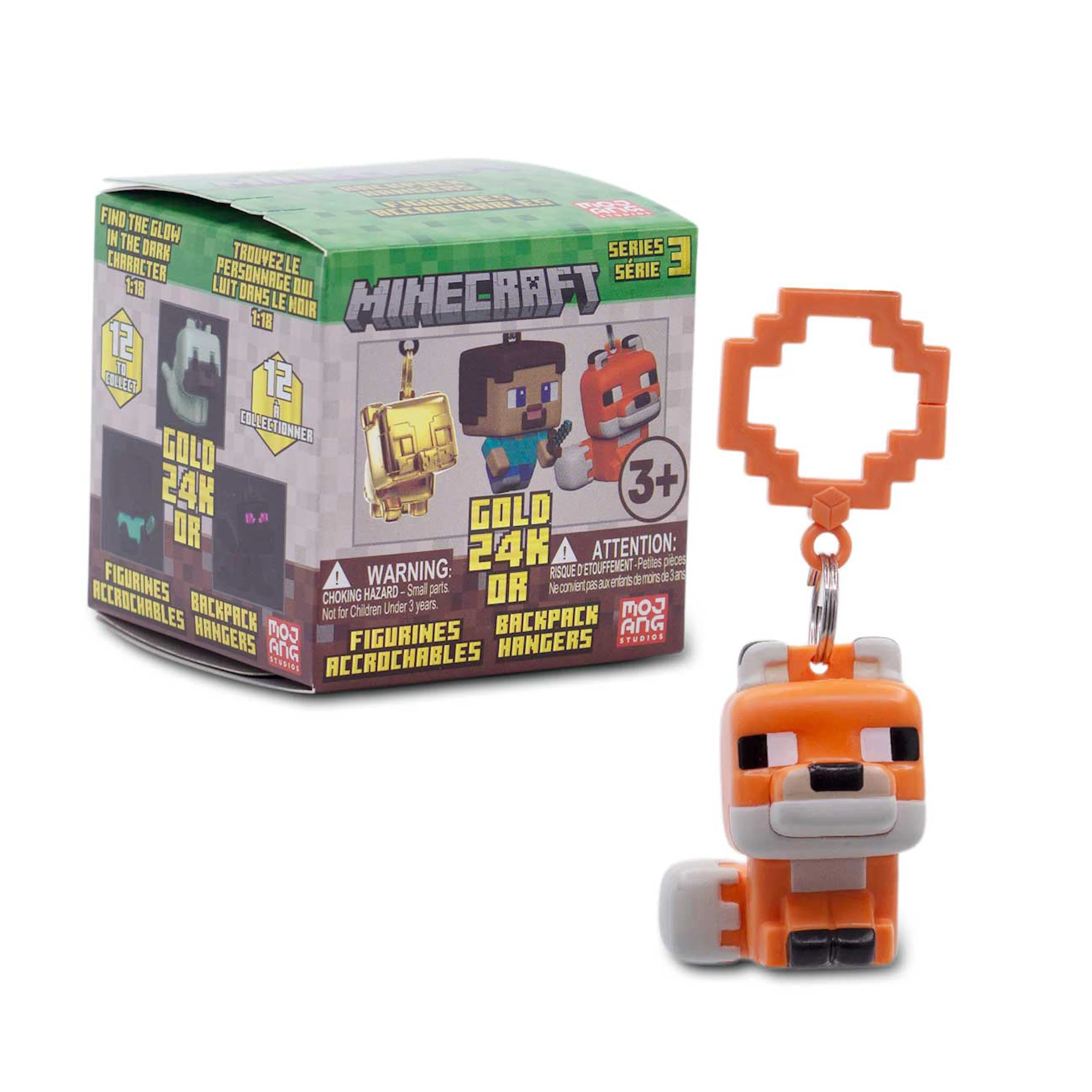 Tuotekuva ille Lic. Minecraft Clip On HNGR 8CM Asst. Minecraft