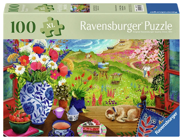 View Out The Window Pussel 100 Bitar Ad Ravensburger