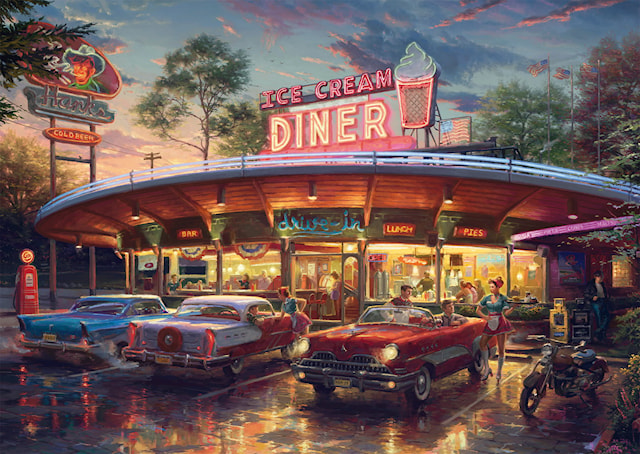 Produktbilde 2 for American Diner Puslespill 1000 Brikker Schmidt
