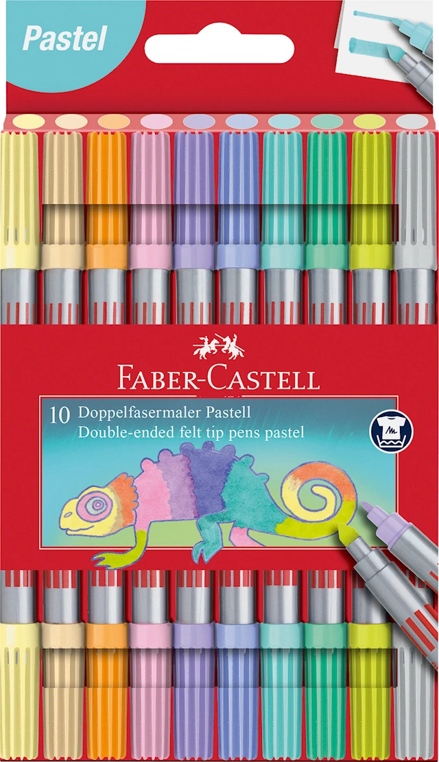 Tuschpenna med dubbelspets Pastell 10-pack Faber Castell