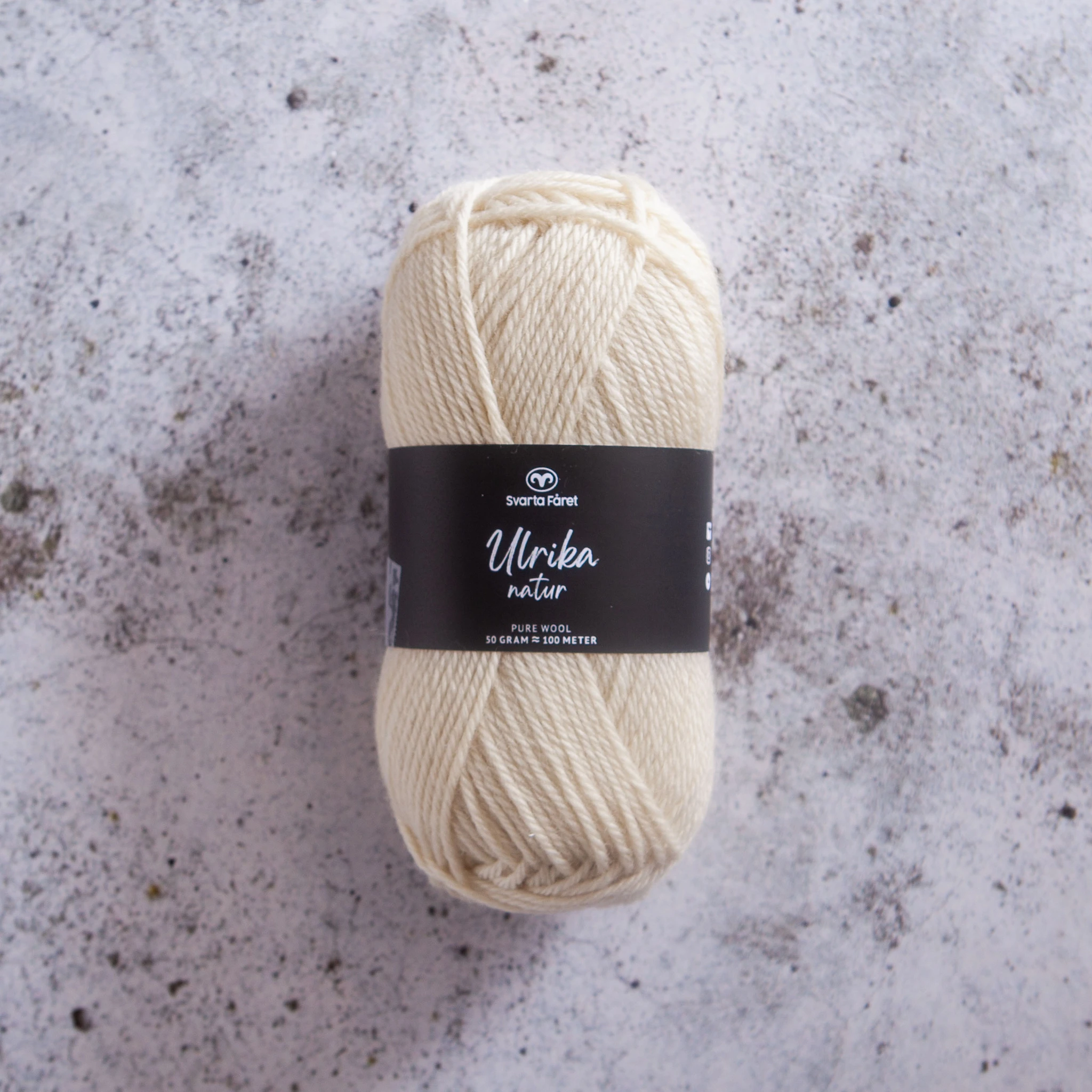 Produktbilde for Ulrika Natur Ullgarn 50 g Järbo
