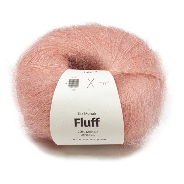 Silkki-Mohair Fluff 25 gr Troll Nose pink  A793 Adlibris