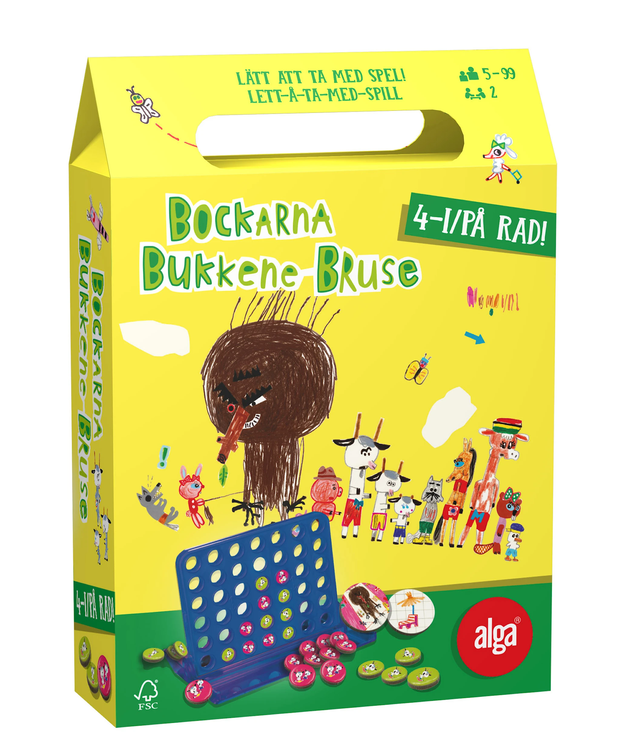 Produktbilde for Bukkene Bruse Fire på rad, Alga (NO/SE)