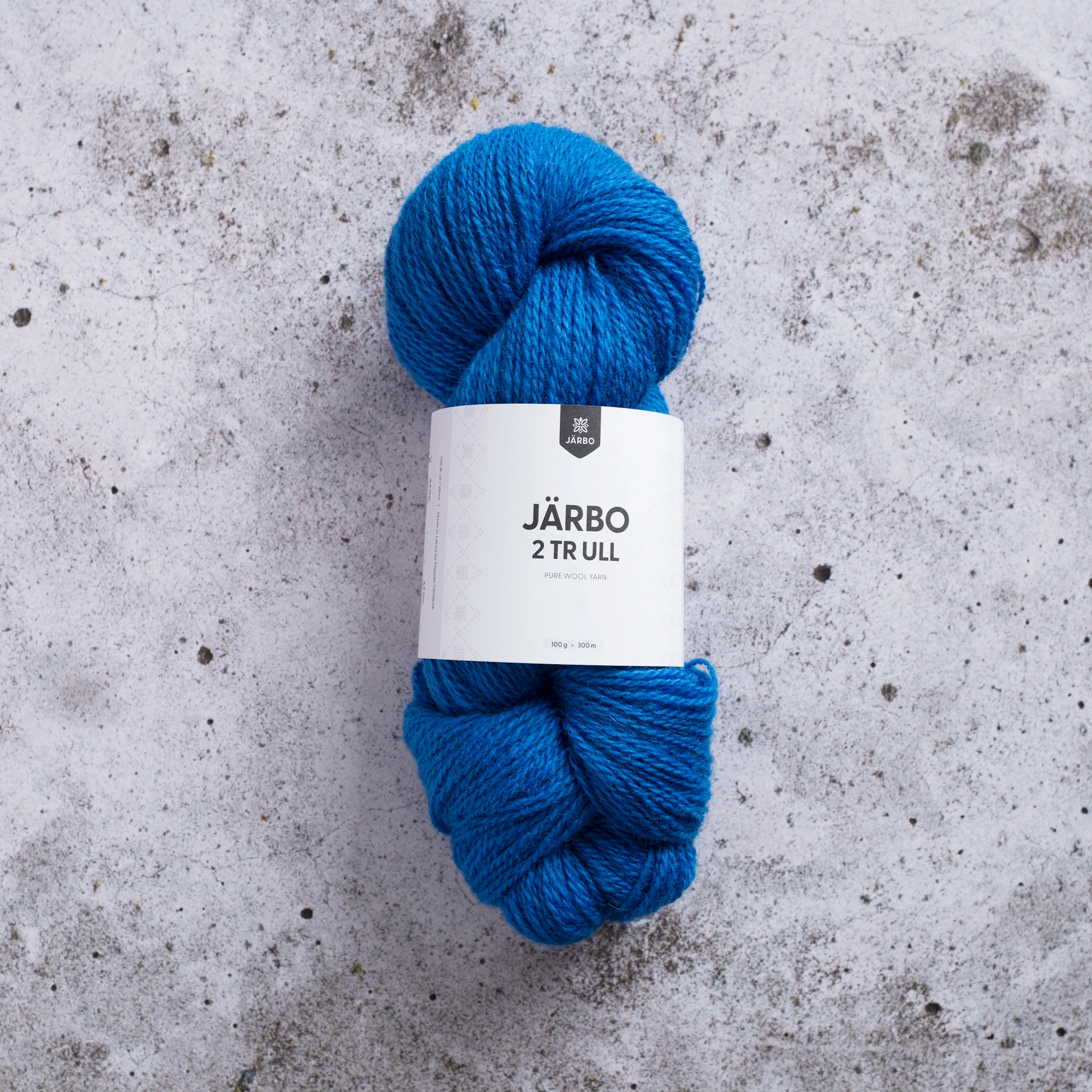 Produktbild för 2tr Ull 100 g Electric blue Järbo