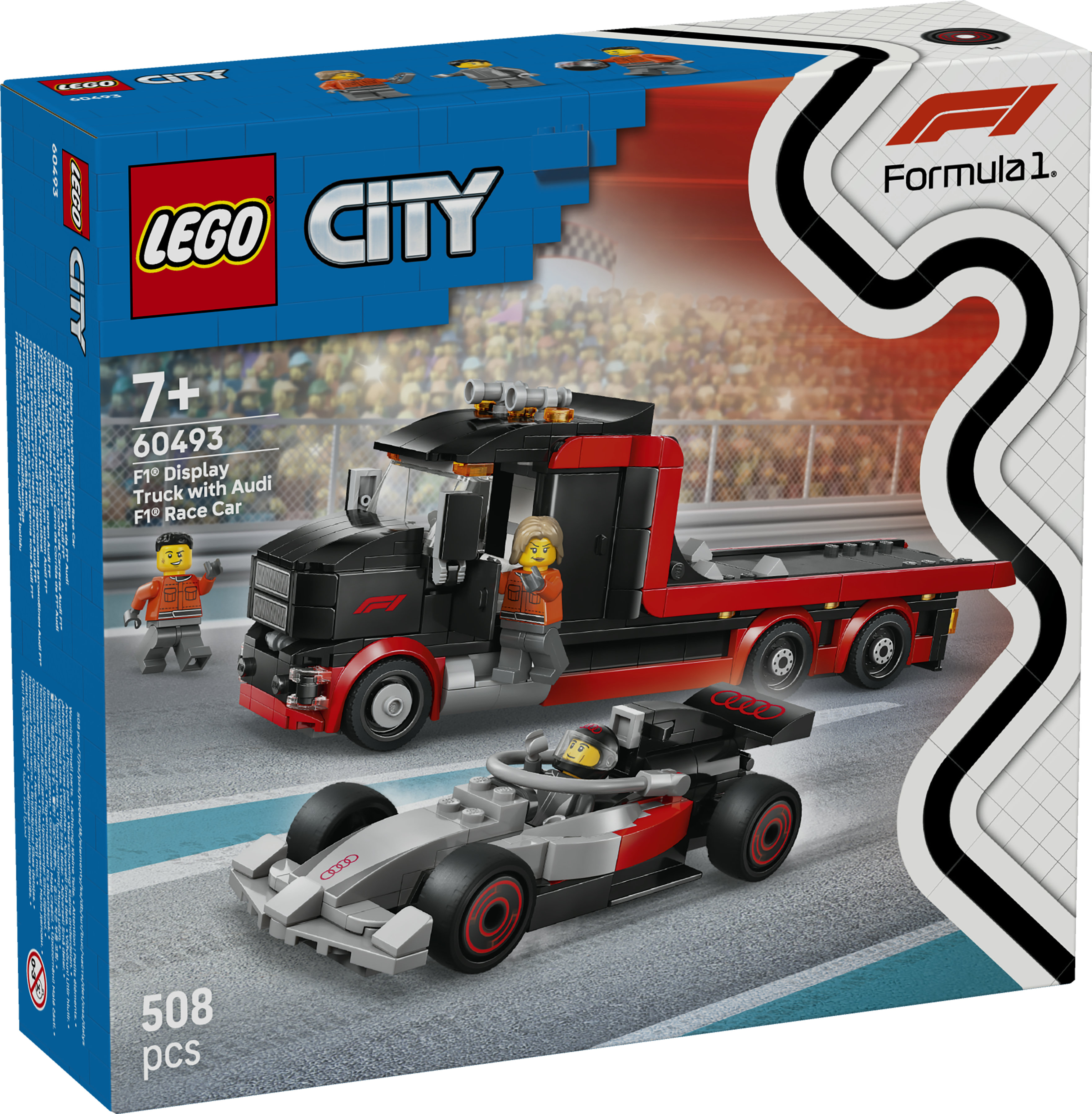 F1® uppvisningsbil med Audi F1® racerbil LEGO City Formula 1 (60493)