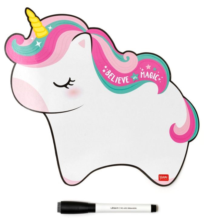 Magnetisk Whiteboard Tavla Unicorn 28 cm Legami
