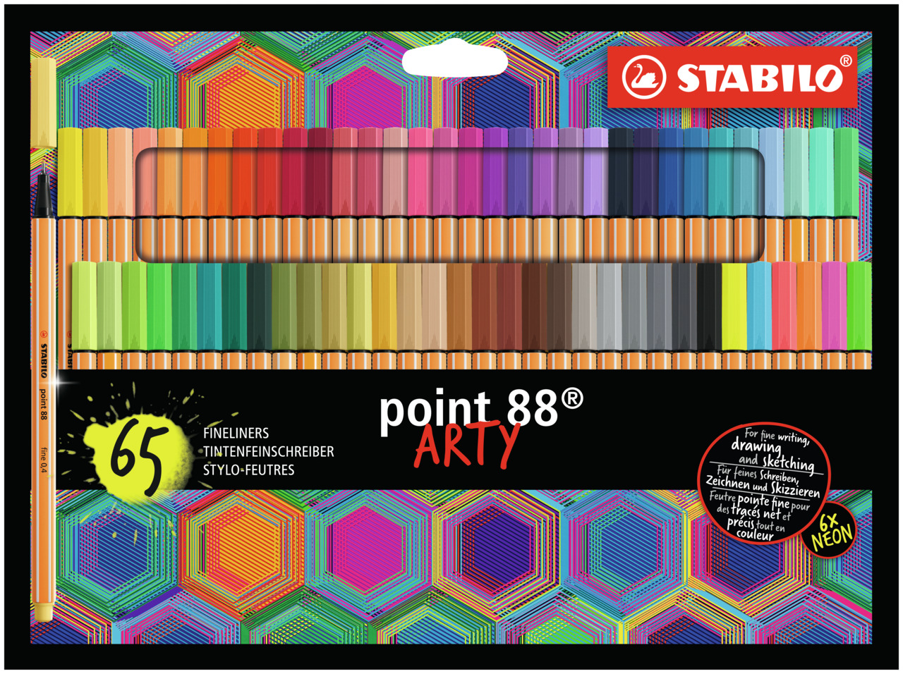 Fineliner Point 88 Arty 65-pack STABILO
