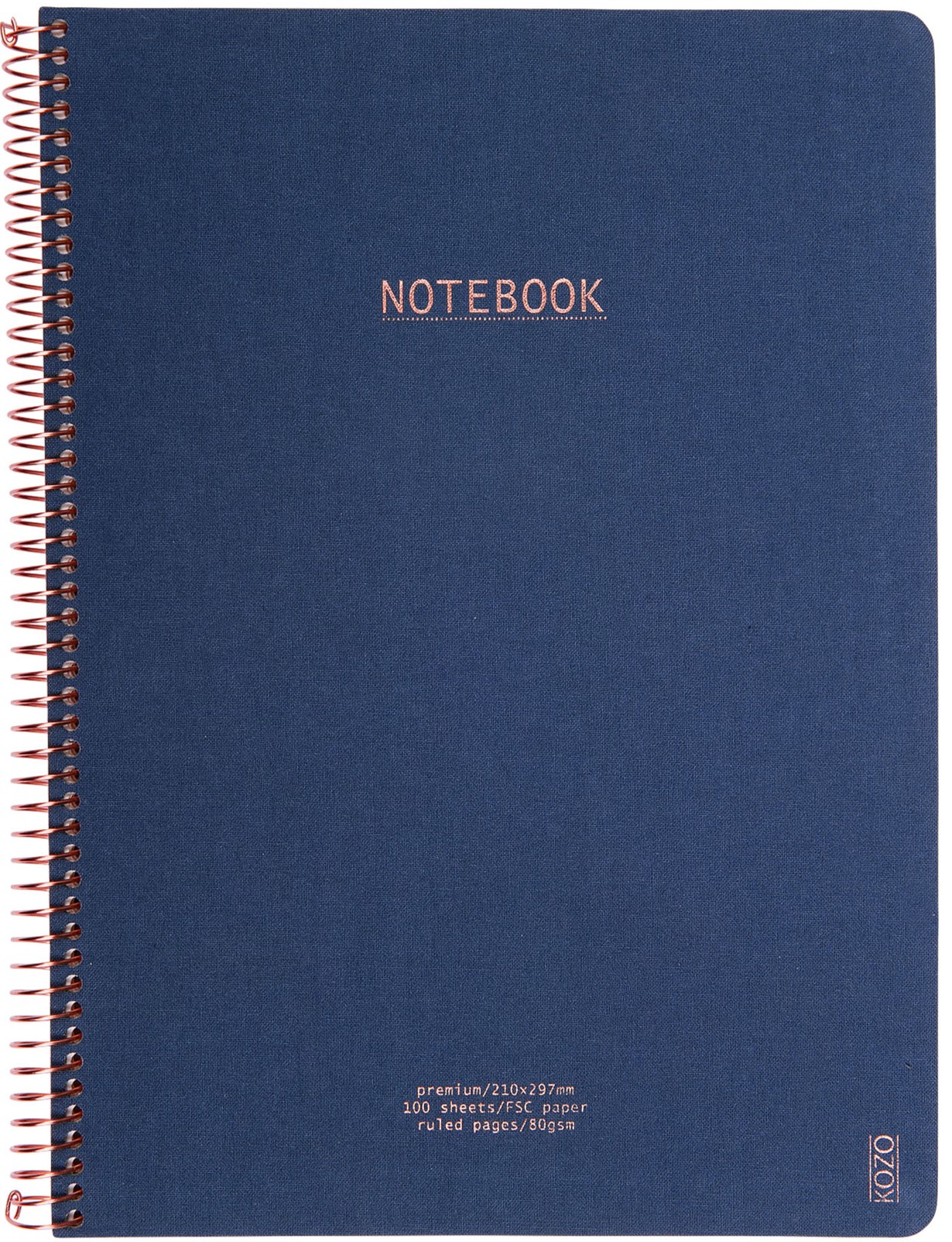 Anteckningsbok A4 Premium Navy KOZO