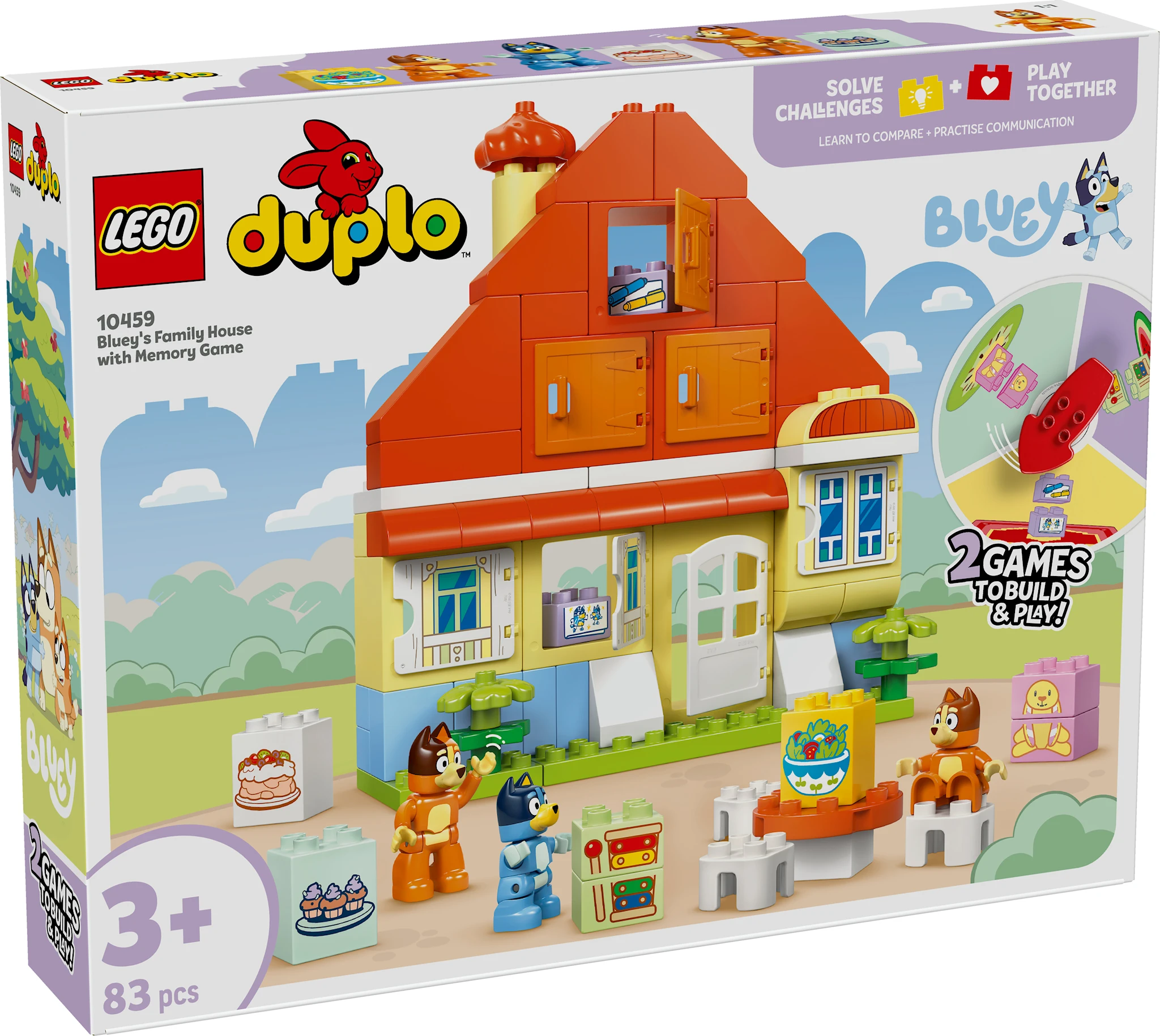 Tuotekuva ille Blueyn perheen talo ja muistipeli LEGO® DUPLO Bluey (10459)