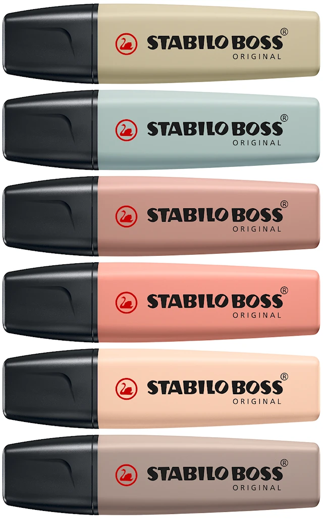 Överstrykningspenna Nature 6-Pack STABILO BOSS