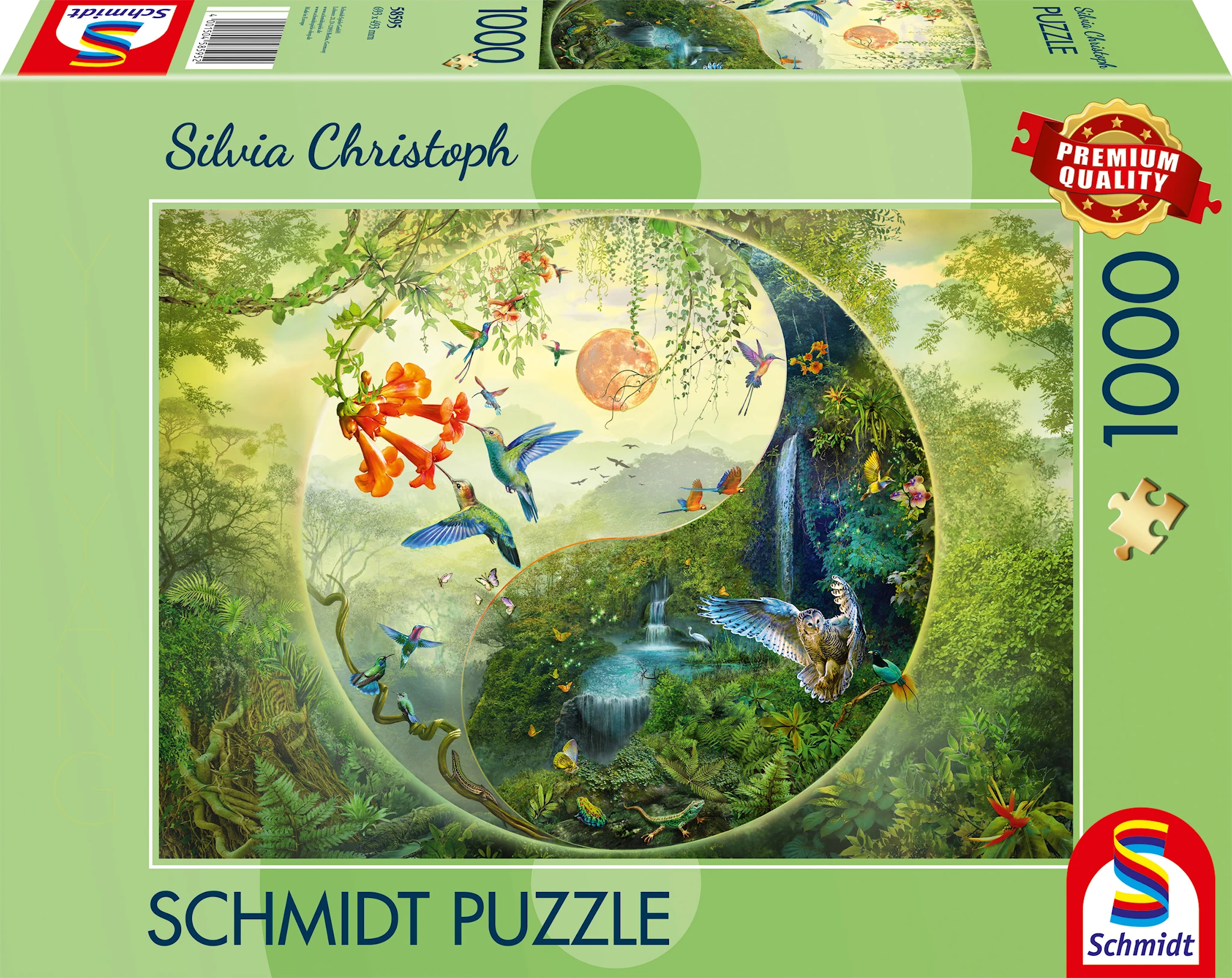 Produktbilde for Yin & Yang In The Forest Of Hummingbirds Puslespill 1000 Brikker Schmidt