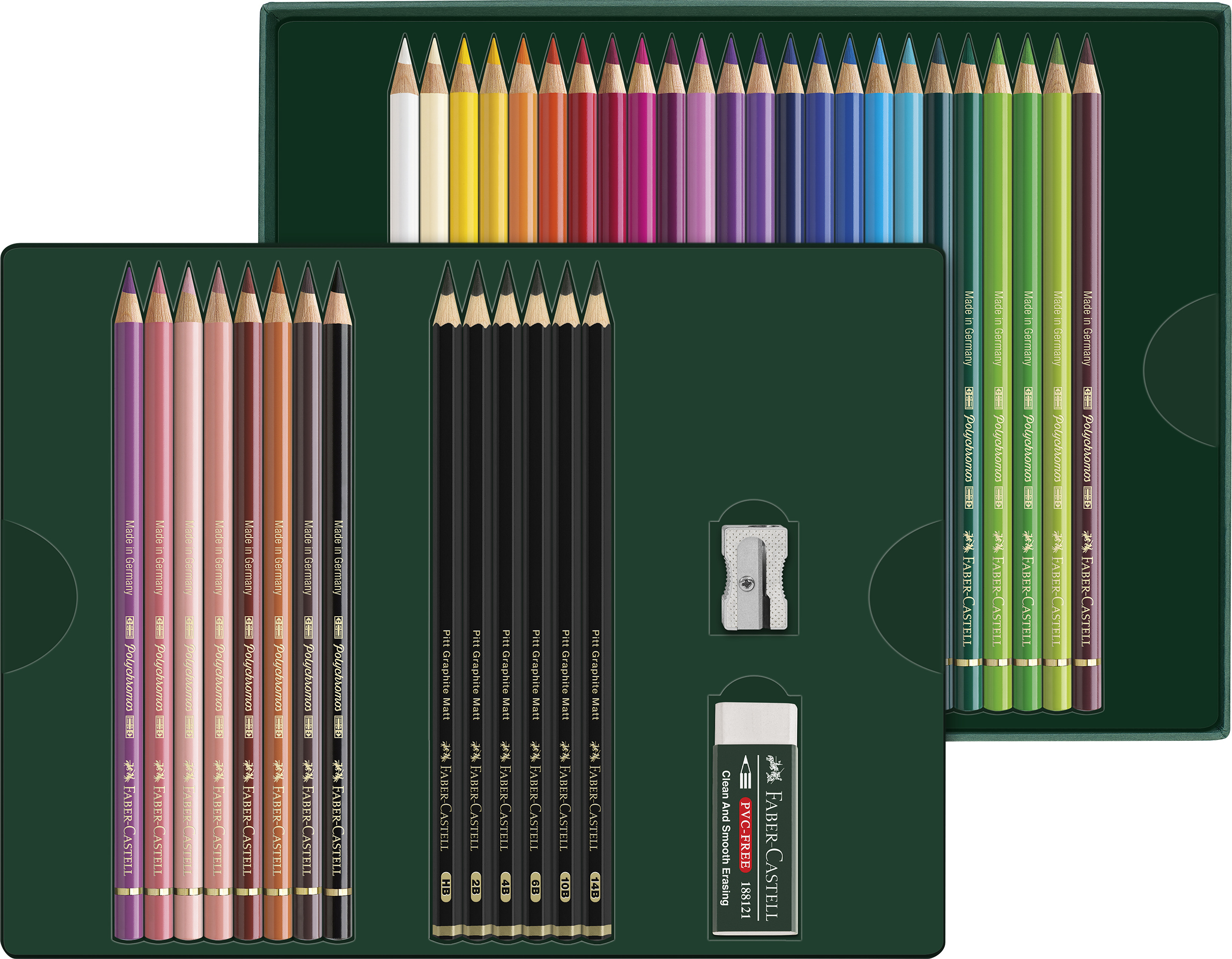 Giftset Polychromos & Pitt Graphite Matt Small 32 delar Faber Castell