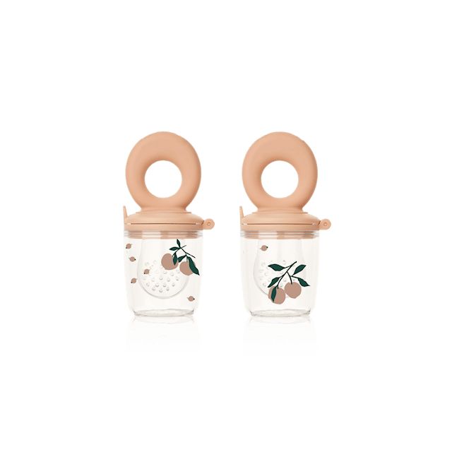 Miranda Food Feeder 2-Pack Peach/Sea Shell Liewood