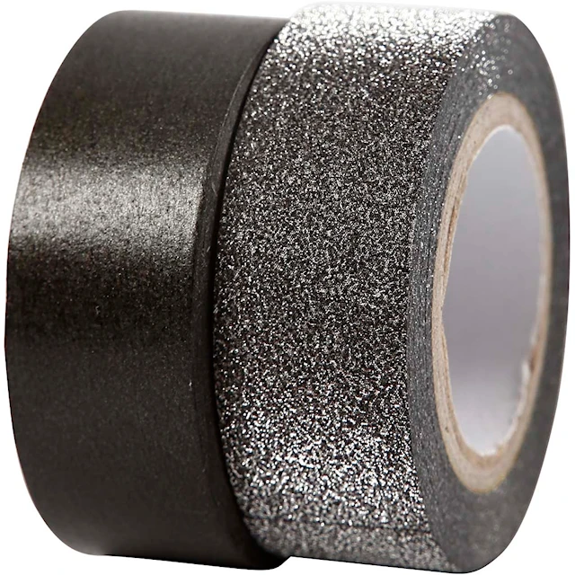 Washitejp Svart 15 mm x 5 m 2-pack