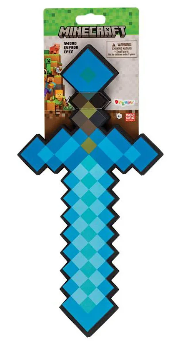 Minecraft Leksakssvärd Diamond i Skum 30 cm