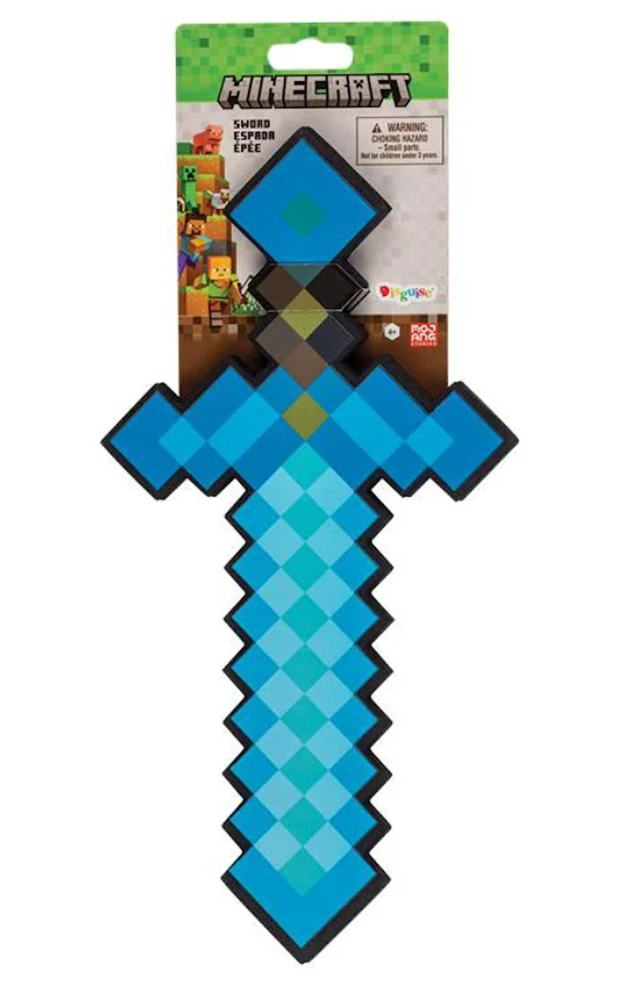 Tuotekuva ille Minecraft-leluseinä Timanttimiekka vaahtomuovissa 30 cm