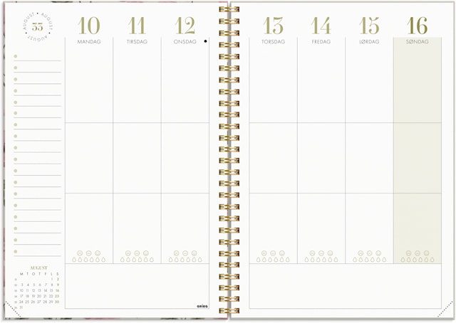 Produktbilde 4 for Kalender Life Planner 2026 A5 Essentials Burde