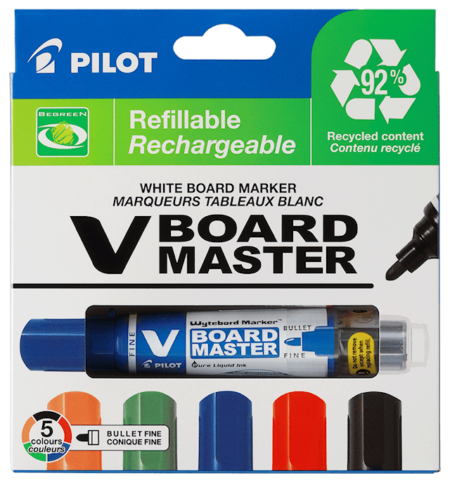 Whiteboardpenn Konisk 5-p Pilot