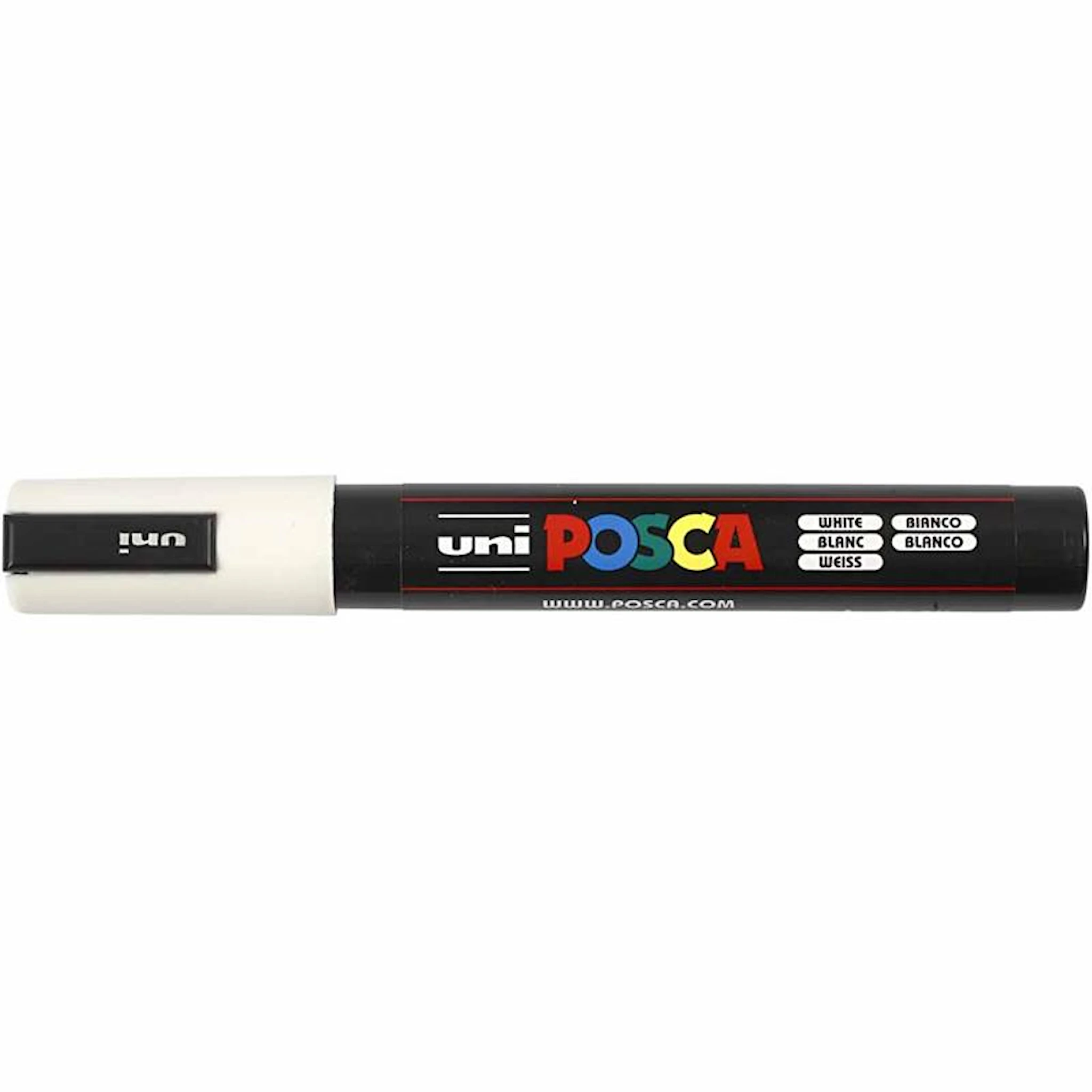 Produktbild för Posca Marker VIT, PC-5M spets 2,5 mm
