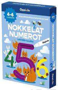 Nokkelat numerot -puuhakortit 4-6 v