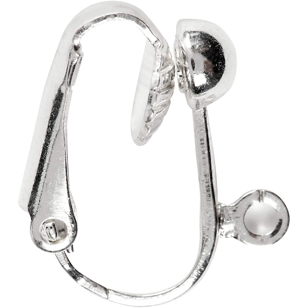 Öronclips med Ögla Silverpläterad 6-pack