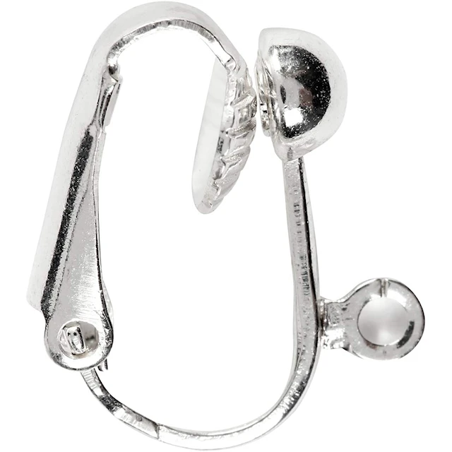 Öronclips med Ögla Silverpläterad 6-pack