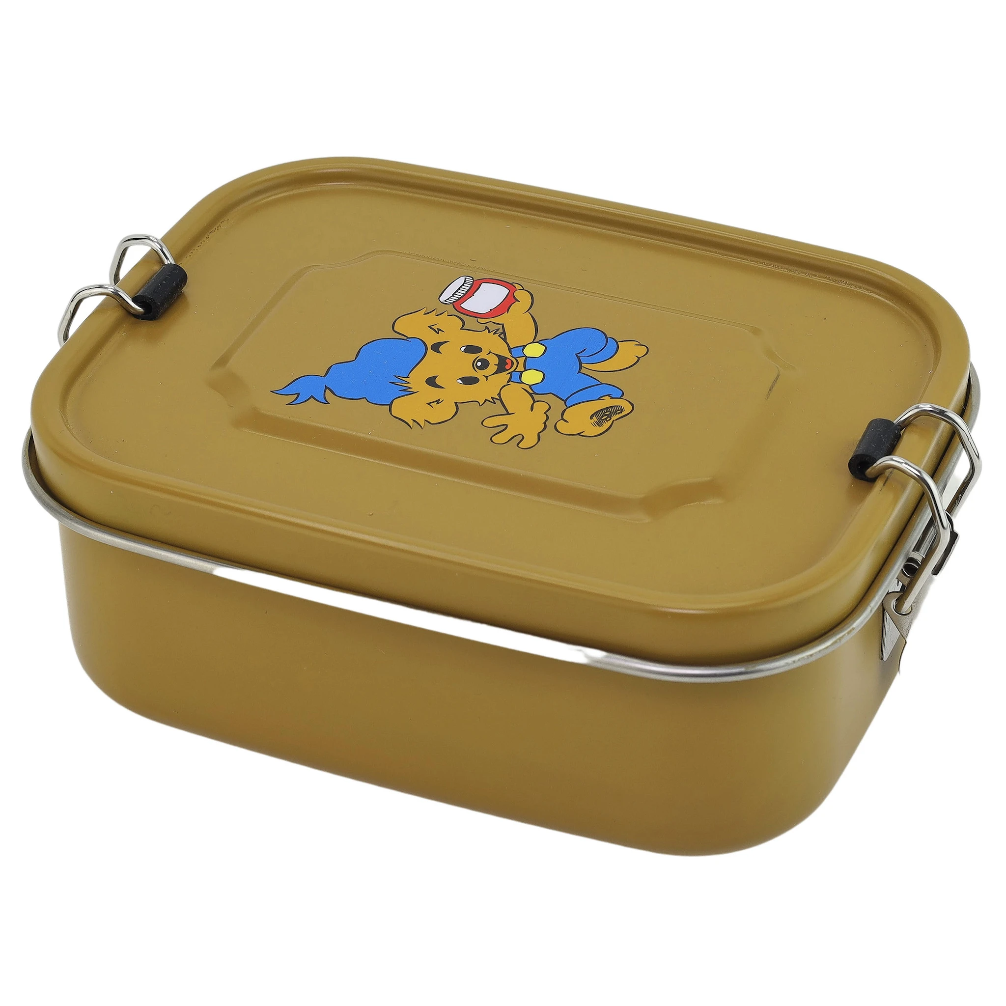 Produktbilde for Bamse, Matboks i metall, Bjørnegul