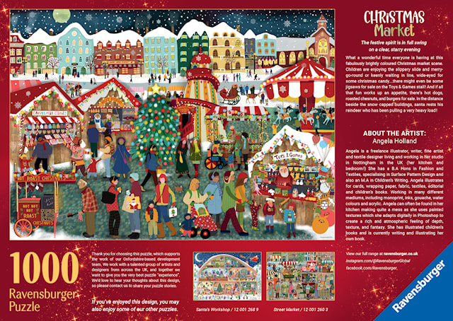 Tuotekuva 4 - Christmas Market Palapelit 1000 palaa, Ravensburger