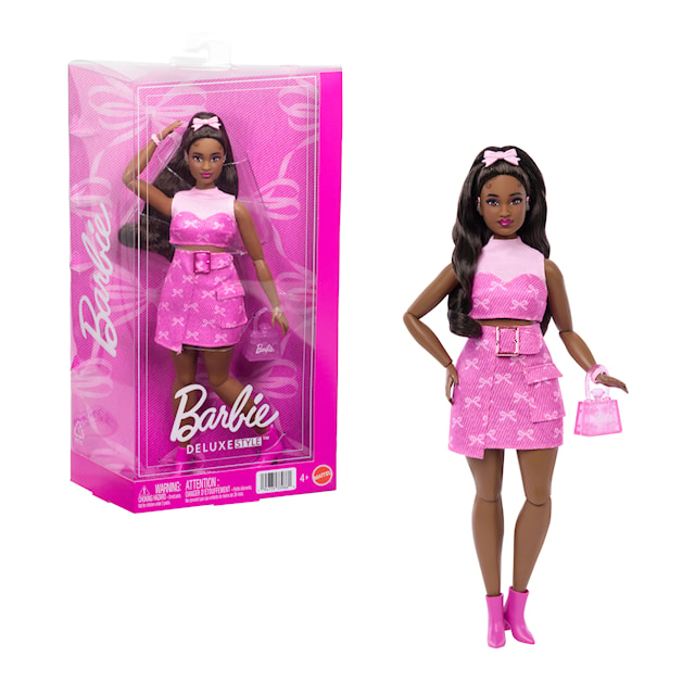 Produktbild 1 för Barbie Deluxe Style Bright Pink Skirt Modedocka med Hörapparat