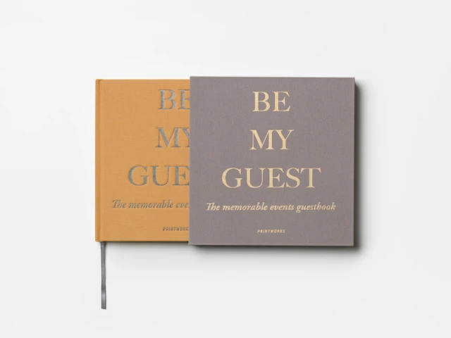 Guest Book Beige/Yellow Printworks
