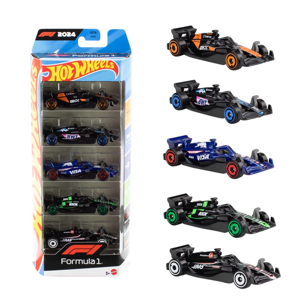 Hot Wheels Race 5-pack F1 Småbilar