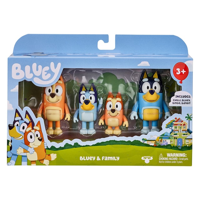 Produktbilde 2 for Bluey 4-pakning Figurer