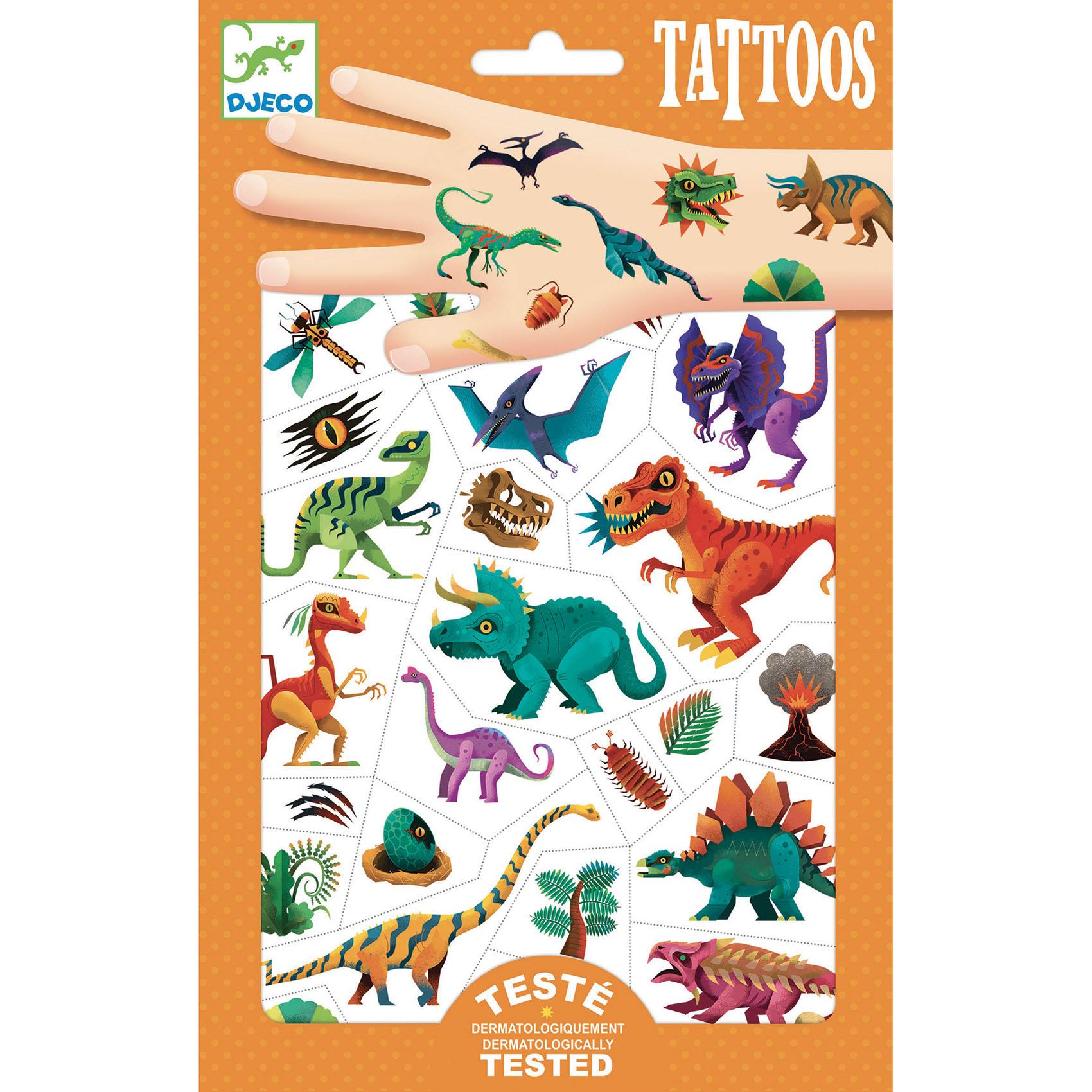 Dino Club -tatuointi Djeco