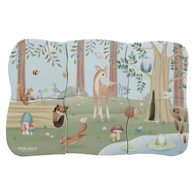 Produktbilde 1 for Forest Friends Badeleke Puslespill Little Dutch